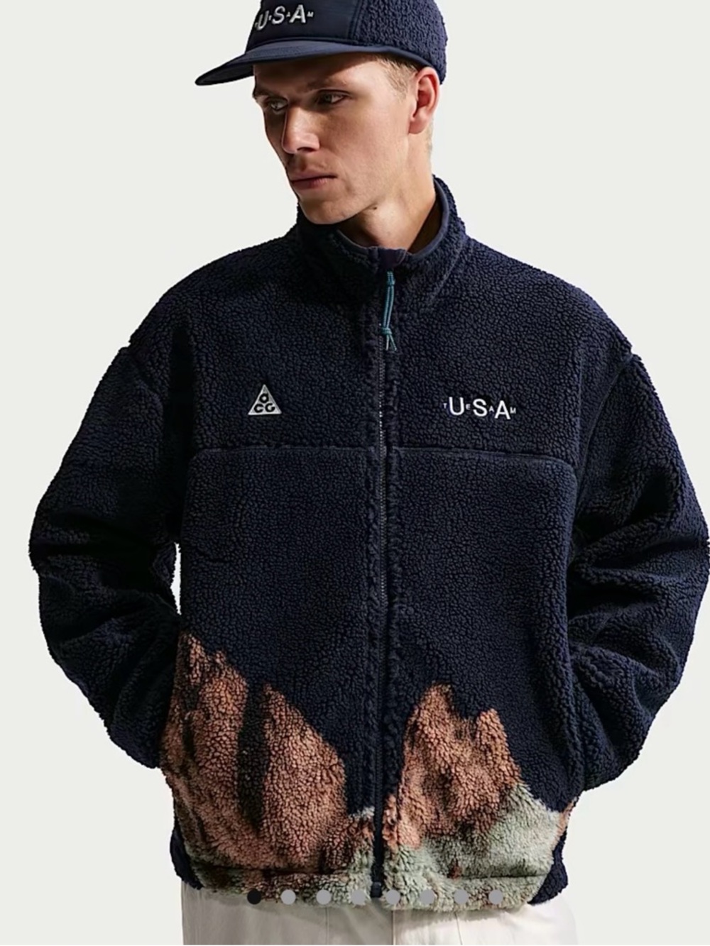 New Nike ACG Team USA Men’s Therma-Fit Sherpa Fleece Size XL (HQ5493-451)